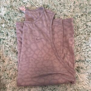 Nike Gray Leopard Print Tank Top
